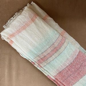 Striped pastel scarf